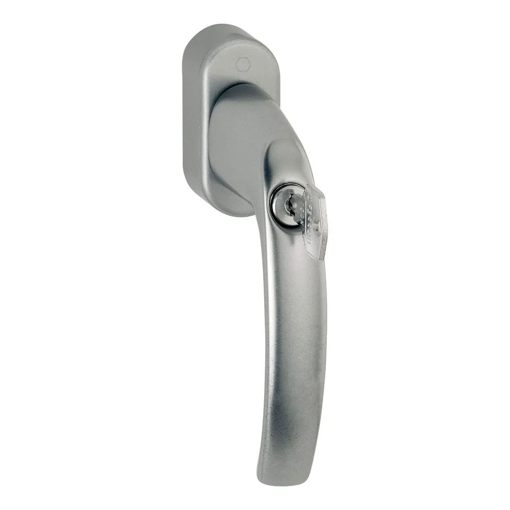 HOPPE Fenstergriff ATLANTA sperrbar Secustik, Aluminium Edelstahl Effekt