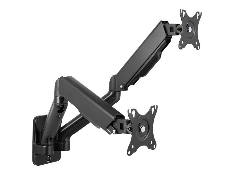 LogiLink Befestigungskit - Gasfeder - für 2 LCD-/Plasma-Konsolen - Kunststoff, Stahl, Aluminium - Schwarz - Bildschirmgröße: 43.2-81.3 cm (17"-32")
