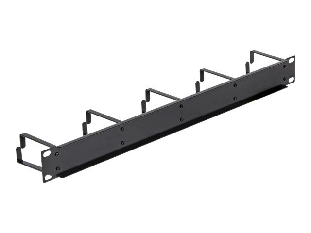 Delock Kabelmanagement - Jet Black, RAL 9005 - 1U - 48.3 cm (19")