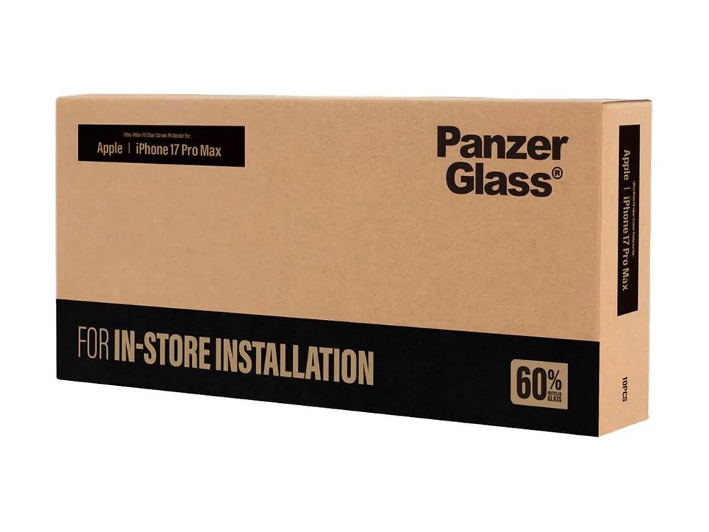 PanzerGlass Bildschirmschutz für Handy - ultraweite Passform für Fastfit-Installationsmaschine