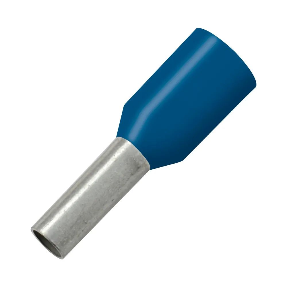 Edler Systems Kabeltechnik GmbH Aderendhülse 16x12/24 mit Kragen blau