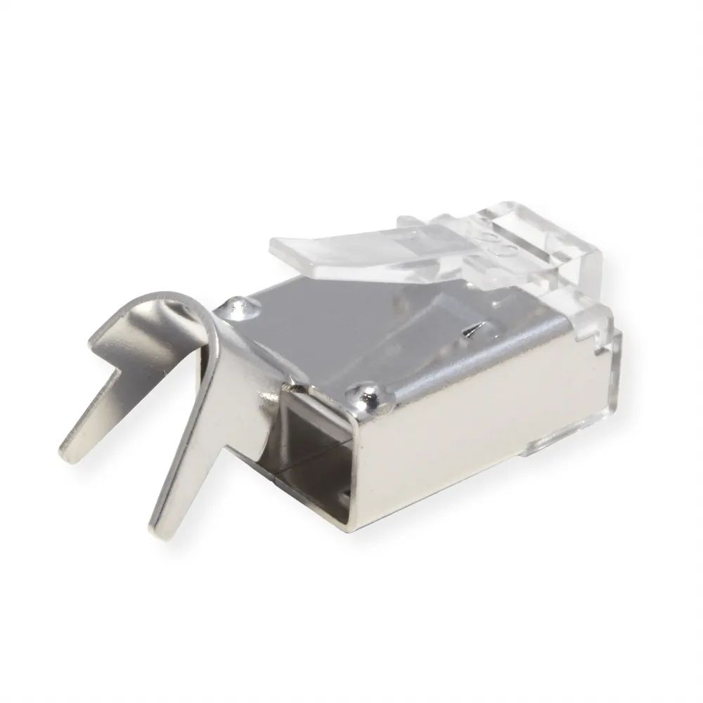 ROLINE Modular Plug geschirmt, Cat.6 (Class E), Kurzbauform, 10 Stck