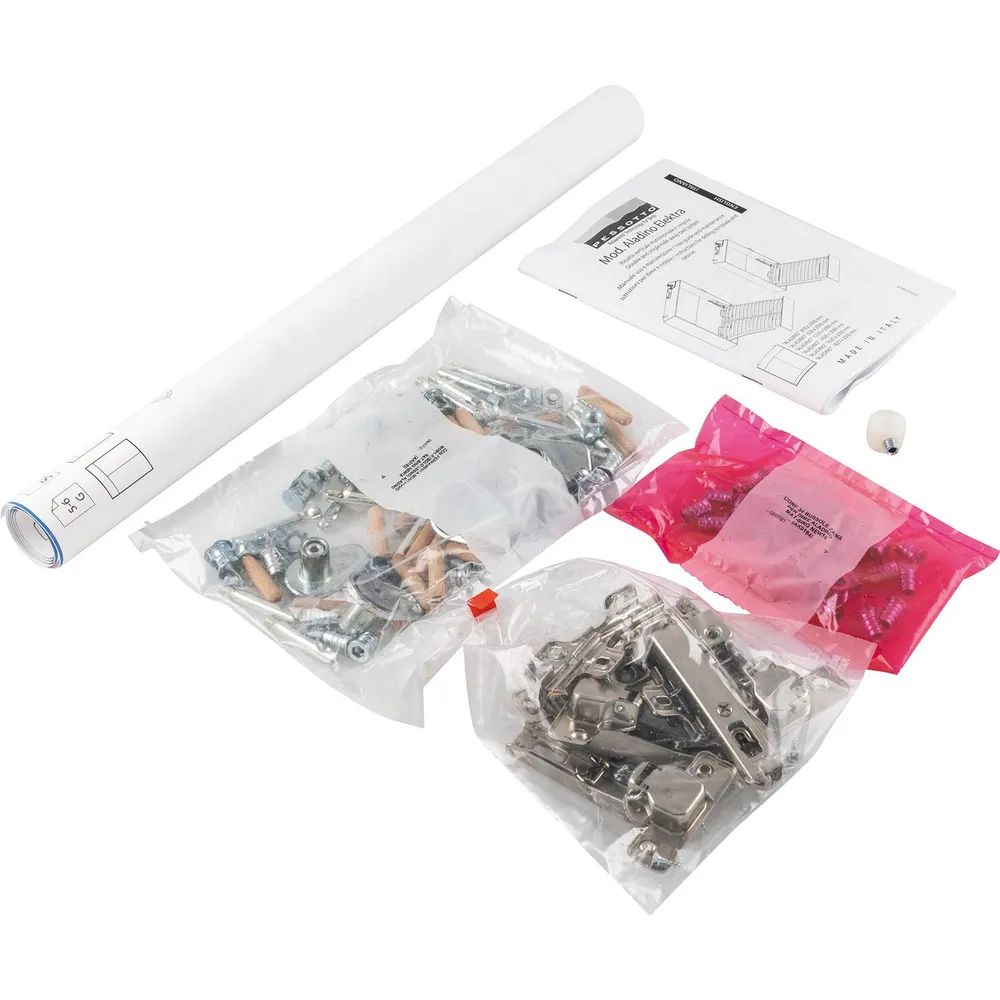 PESSOTTO Bohrschablonen/Beschläge-Set Möbelkorpus Aladino Elektra