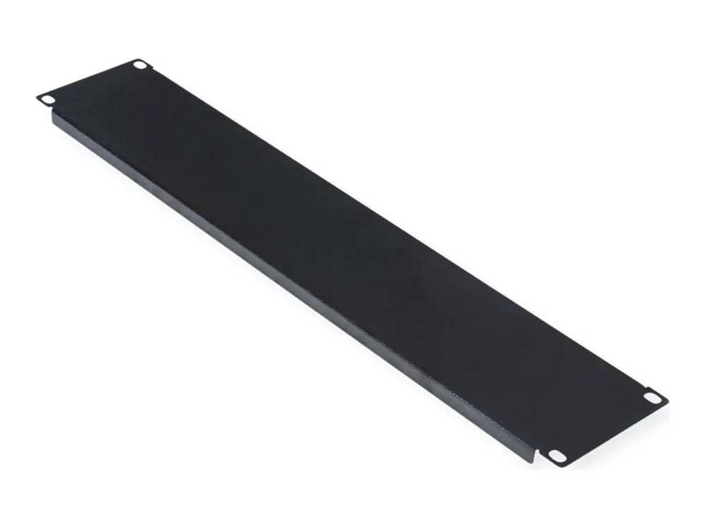 ROLINE Blindabdeckung - Jet Black, RAL 9005 - 2U - 48.3 cm (19")