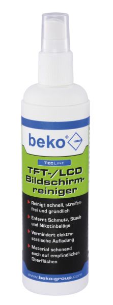 BEKO TecLine TFT/LCD-Bildschirmreiniger 250 ml