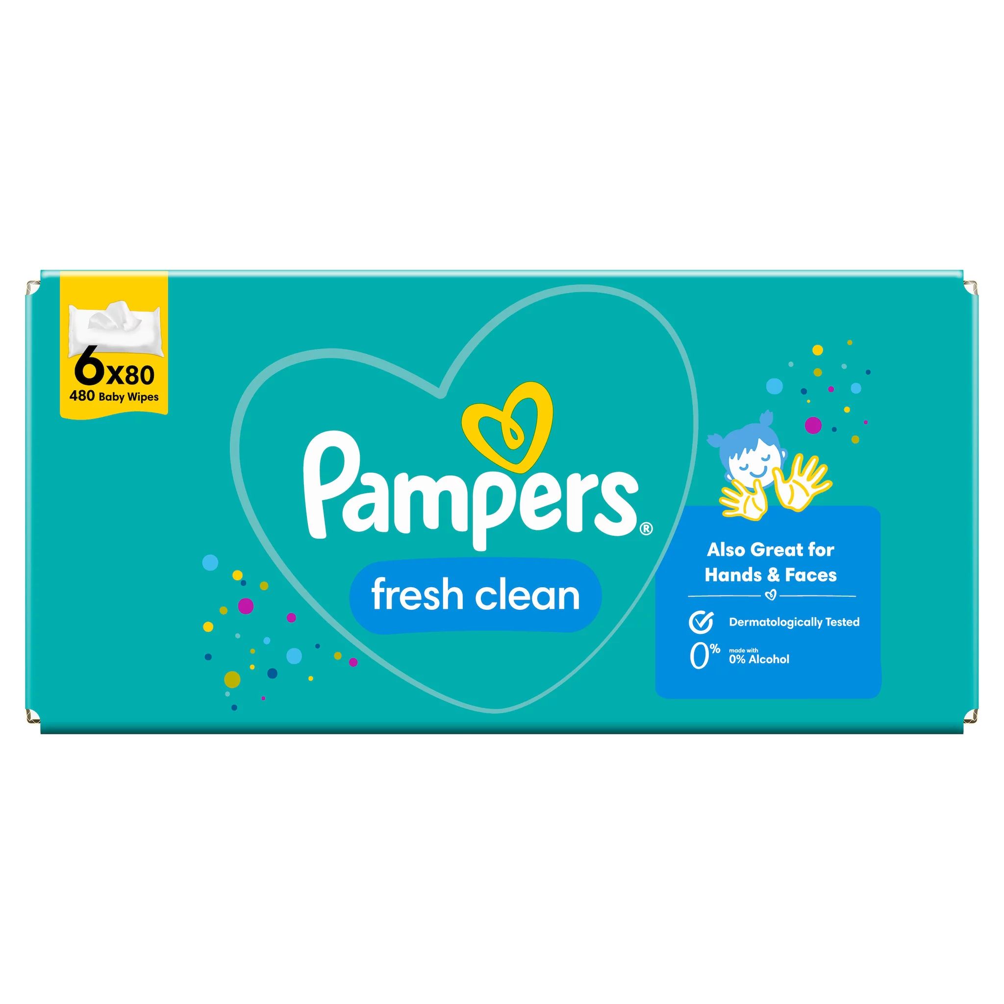 Pampers Feuchte Tücher Fresh Clean 6x80