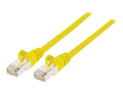 Intellinet Network Patch Cable, Cat6, 15m, Yellow, Copper, S/FTP, LSOH / LSZH, PVC, RJ45, Gold Plated Contacts, Snagless, Booted, Lifetime Warranty, Polybag - Patch-Kabel - RJ-45 (M)