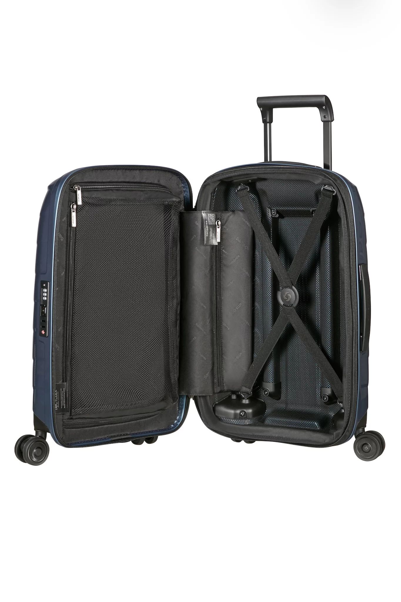 SAMSONITE ATTRIX SPINNER 55 / 20 EXP, STEEL BLUE