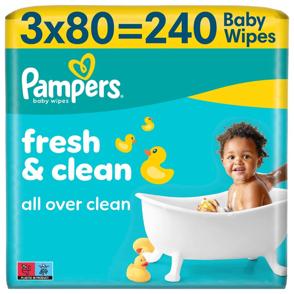 Pampers Feuchte Tücher Fresh Clean 3x