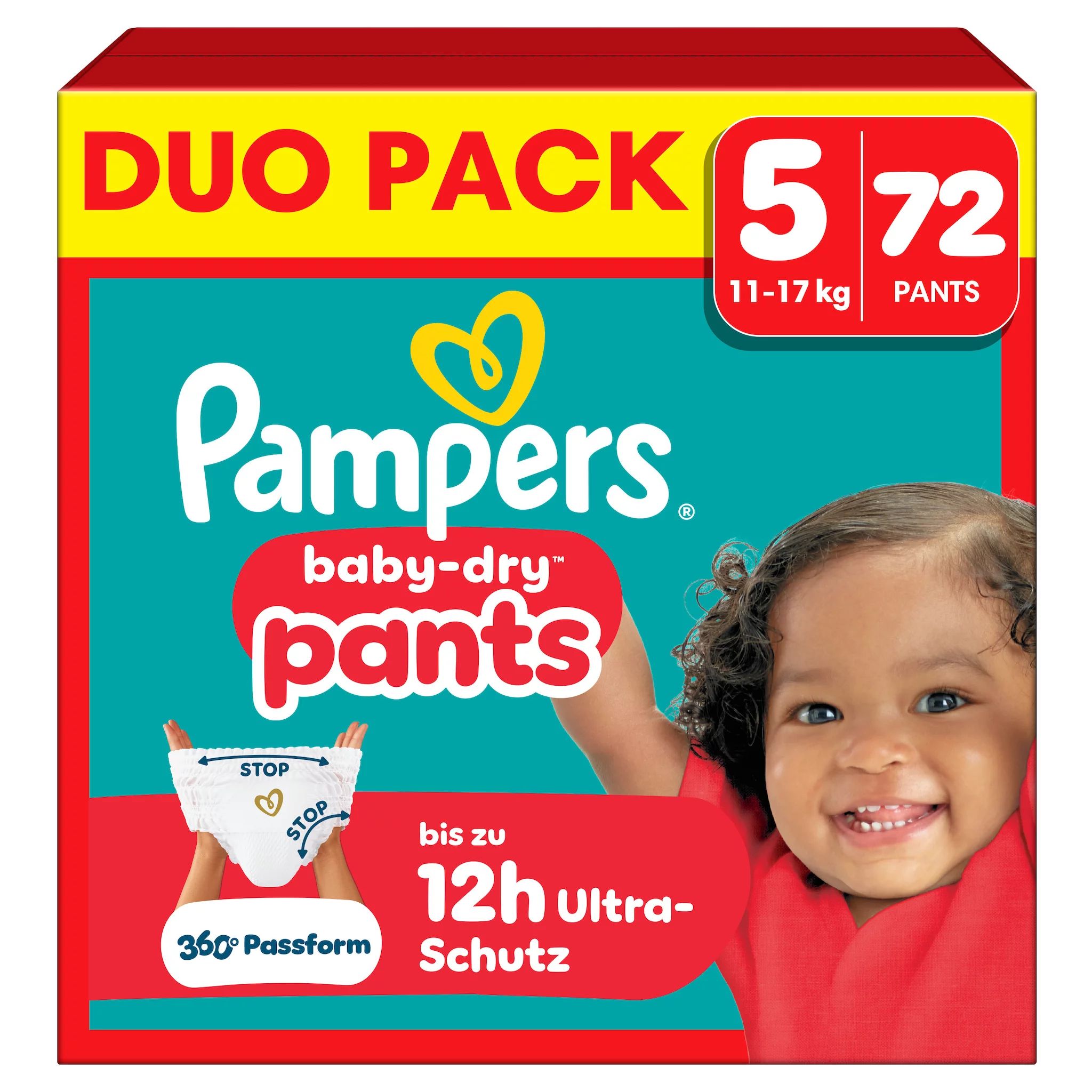 Pampers Baby Dry Pants Gr.5 Junior 11-17kg DuoPack, 72 Stk.