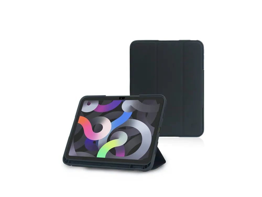 DEQSTER RT2 - Flip-Hülle für Tablet - widerstandsfähig - Polyurethan, Polycarbonat - Schwarz - für Apple 13-inch iPad Air (M2, M3)