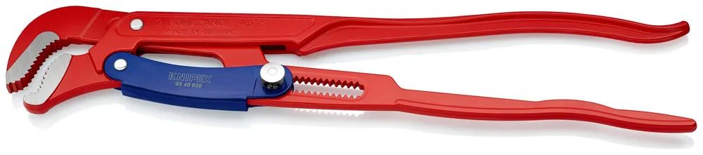 KNIPEX Rohrzange S-Maul mit Schnelleinstellung rot pulverbeschichtet 560 mm