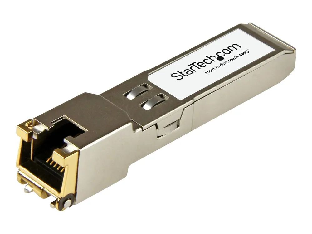 StarTech.com PLUS-T-ST Transceiver Modul (SFP+ Module, 100/1000/10000Base-TX Palo Alto Networks kompatibel, Kupfer, RJ-45 Kupfer mit DDM)