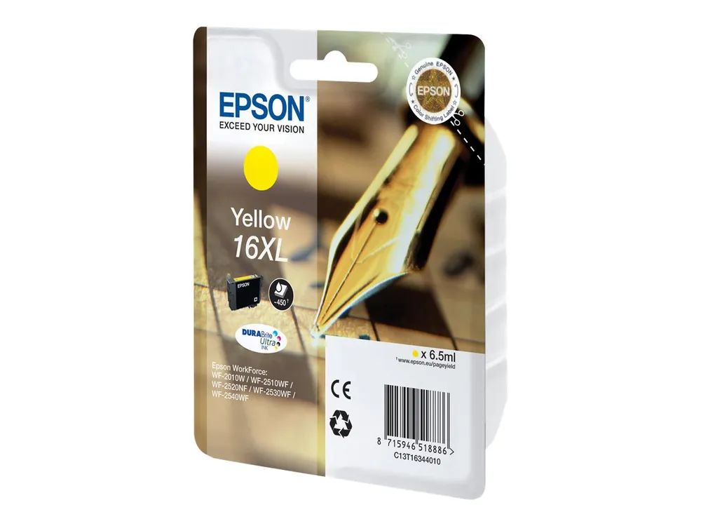 Epson 16XL - 6.5 ml - XL - Gelb - original