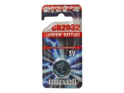 Maxell CR2032, Mainboardbatterie Knopfzelle Lithium 3V, 5er Blister