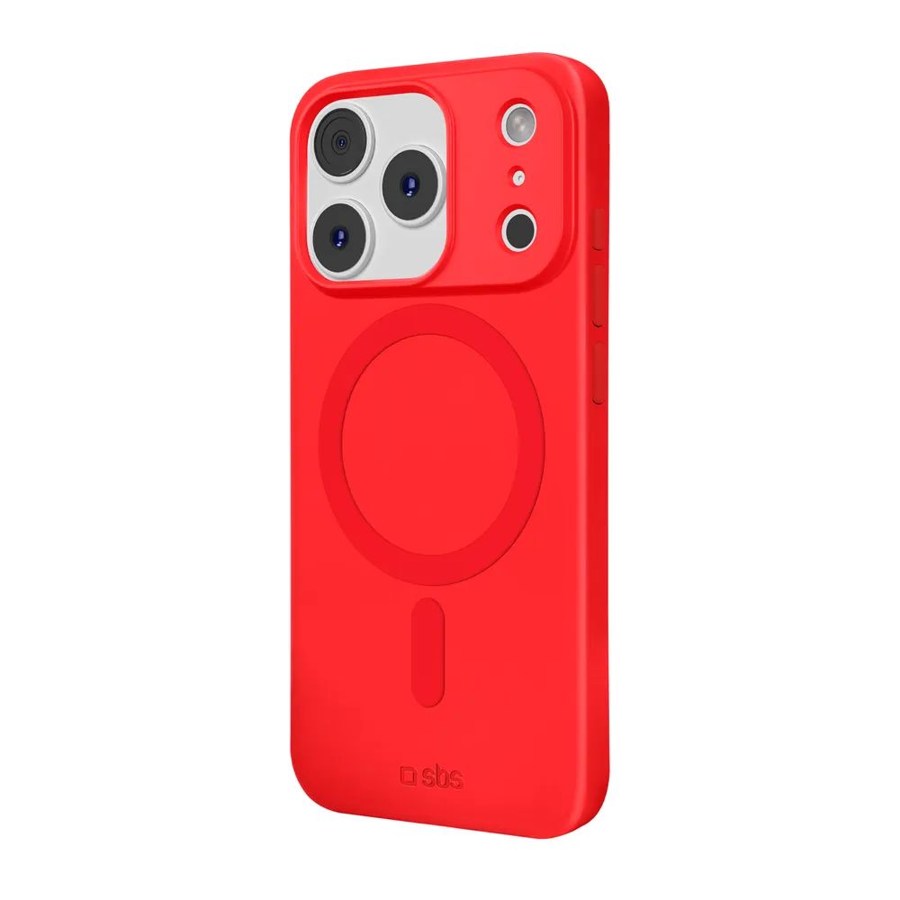 SBS INSTINCT MAG MagSafe kompatibles Cover für iPhone 17 PRO, rot