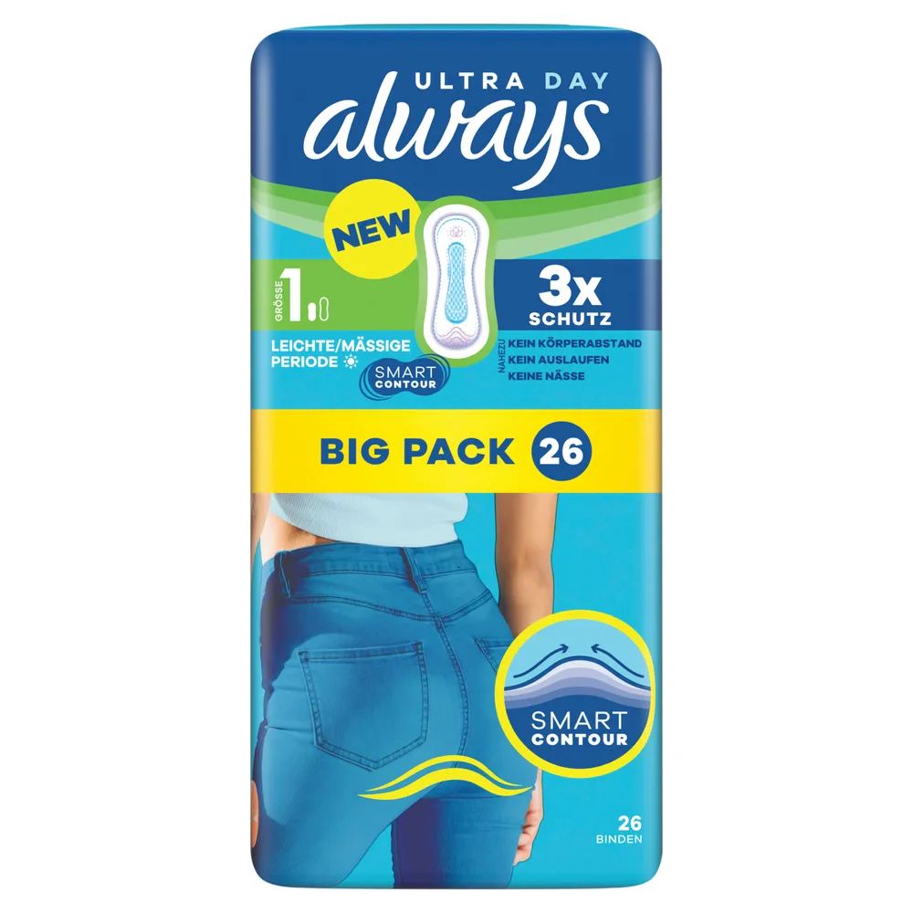 always Ultra Binde - Größe 1 - Normal BigPack 26
