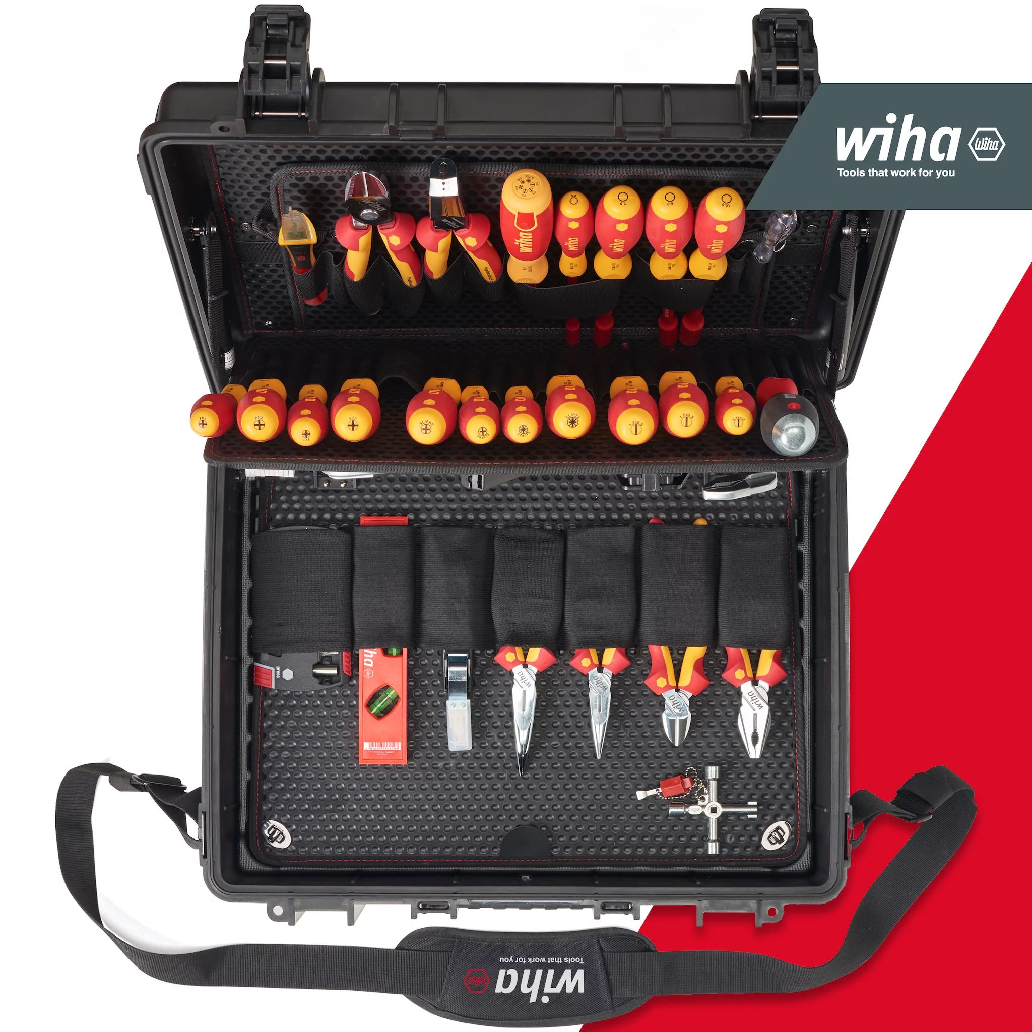 Wiha Werkzeug Set Elektriker Competence XL gemischt 81-tlg. inkl. Koffer