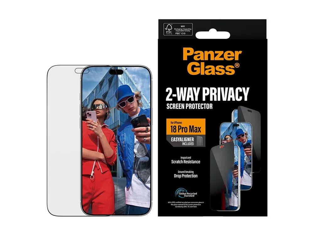 PanzerGlass Bildschirmschutz für Handy - ultrabreite Passform mit EasyAligner