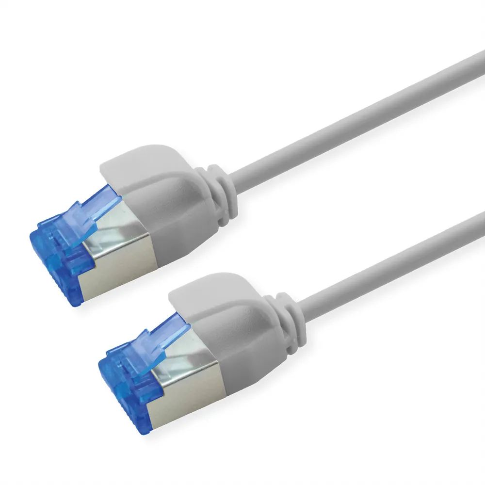 ROLINE Patchkabel Cat.6A (Class EA) S/FTP (PiMF), LSOH, PoE, grau, 0,5 m