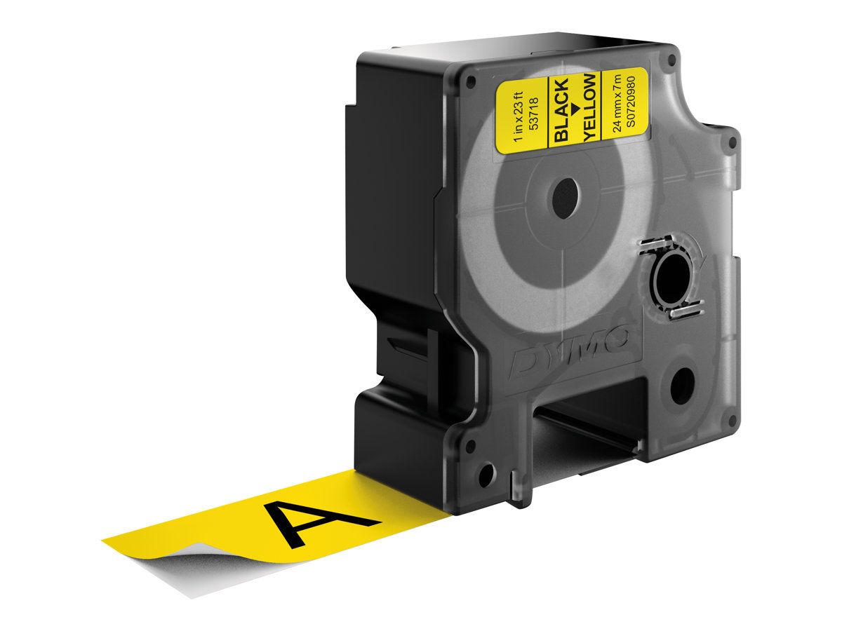 Dymo D1 - Selbstklebend - Schwarz auf Gelb - Rolle (2,4 cm x 7 m)