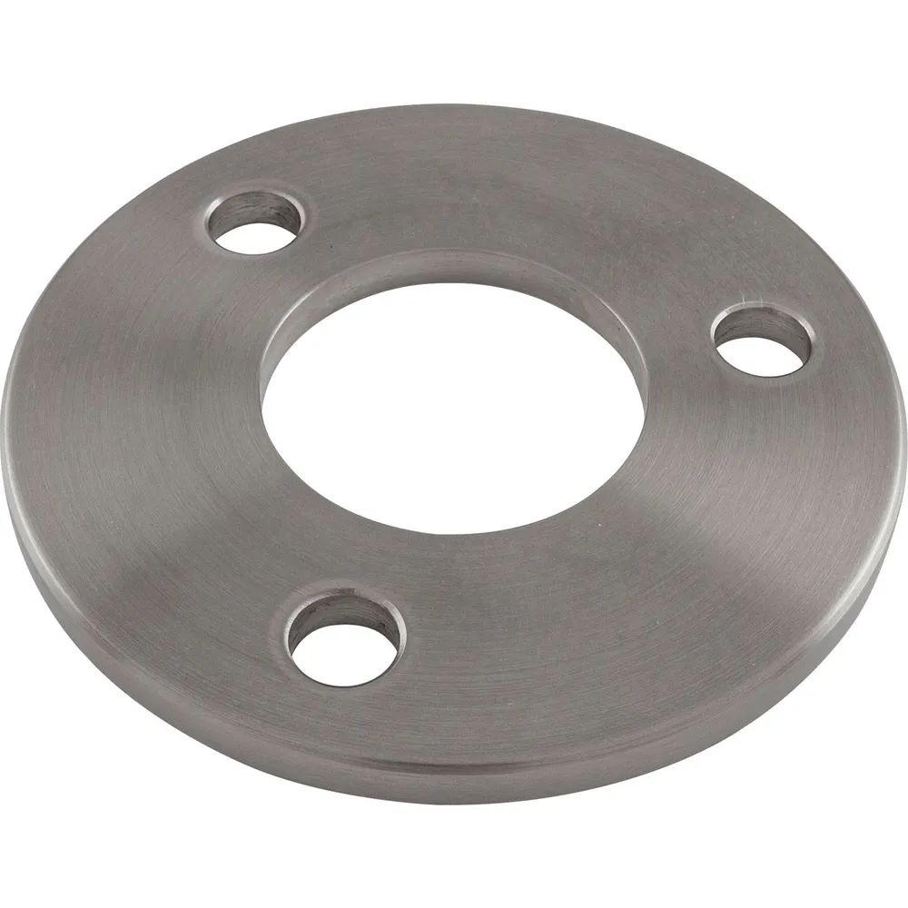 ECONOMY Ronde gelocht für Rohr ø 42,4 mm,Edelstahl geschliffen V2A