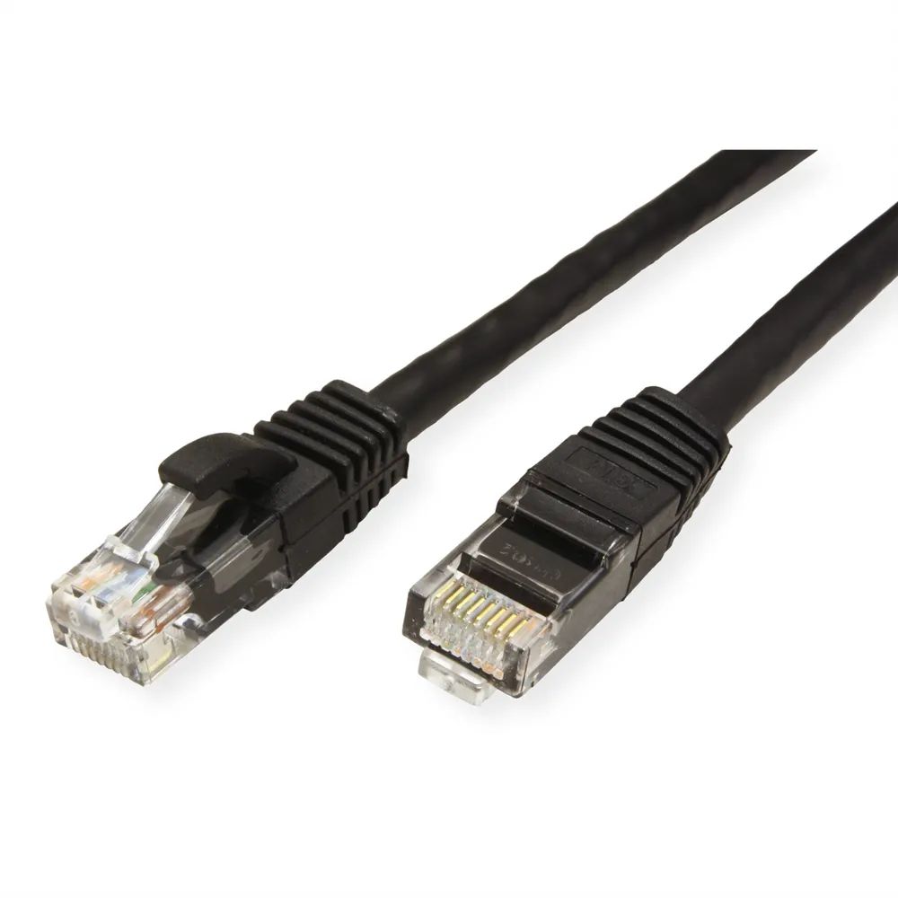 VALUE Patchkabel Cat.6A (Class EA) UTP, schwarz, 15 m