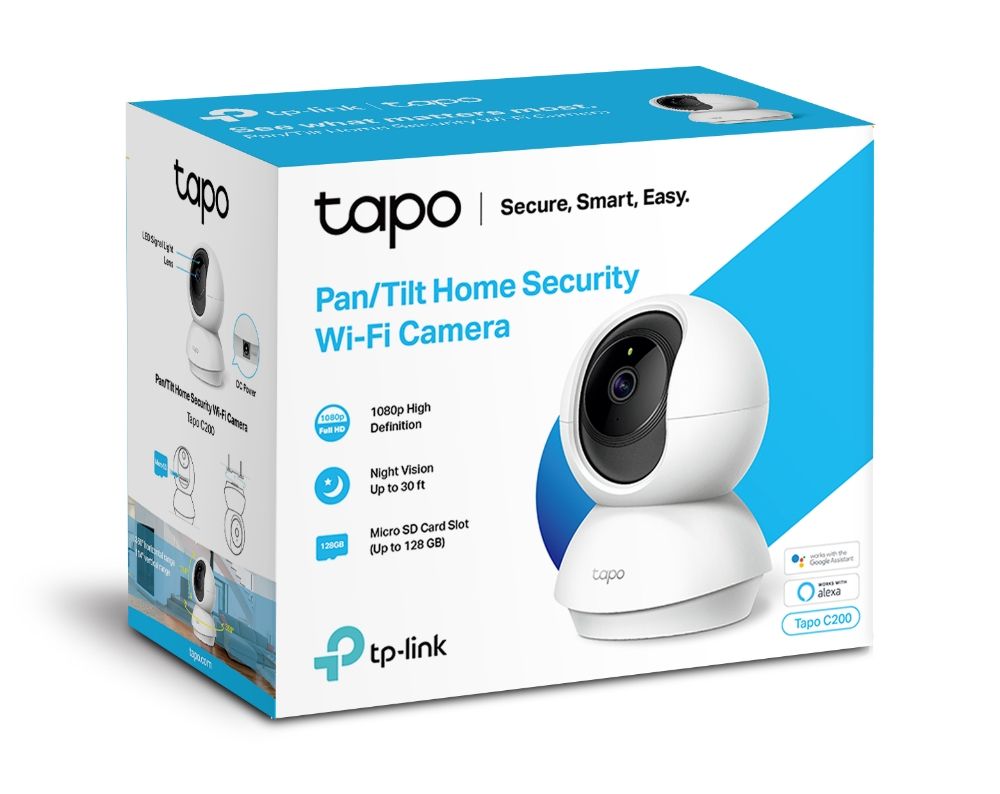TP-LINK Tapo C200 - Netzwerk-Überwachungskamera - schwenken / neigen - Farbe (Tag&Nacht)