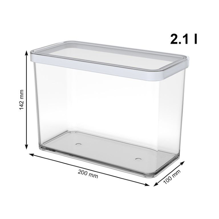 Rotho Premium Dose rechteckig 2.1 l  LOFT