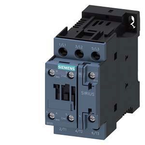 SIEMENS EP Schütz, AC-3, 9 A/4 kW/400V, 3-polig, DC 24V, 1S+1Ö, Schraubanschluss