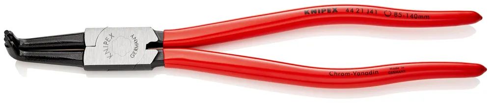 KNIPEX Sicherungsringzange für Innenringe in Bohrungen mit Kunststoff überzogen schwarz atramentiert 300 mm
