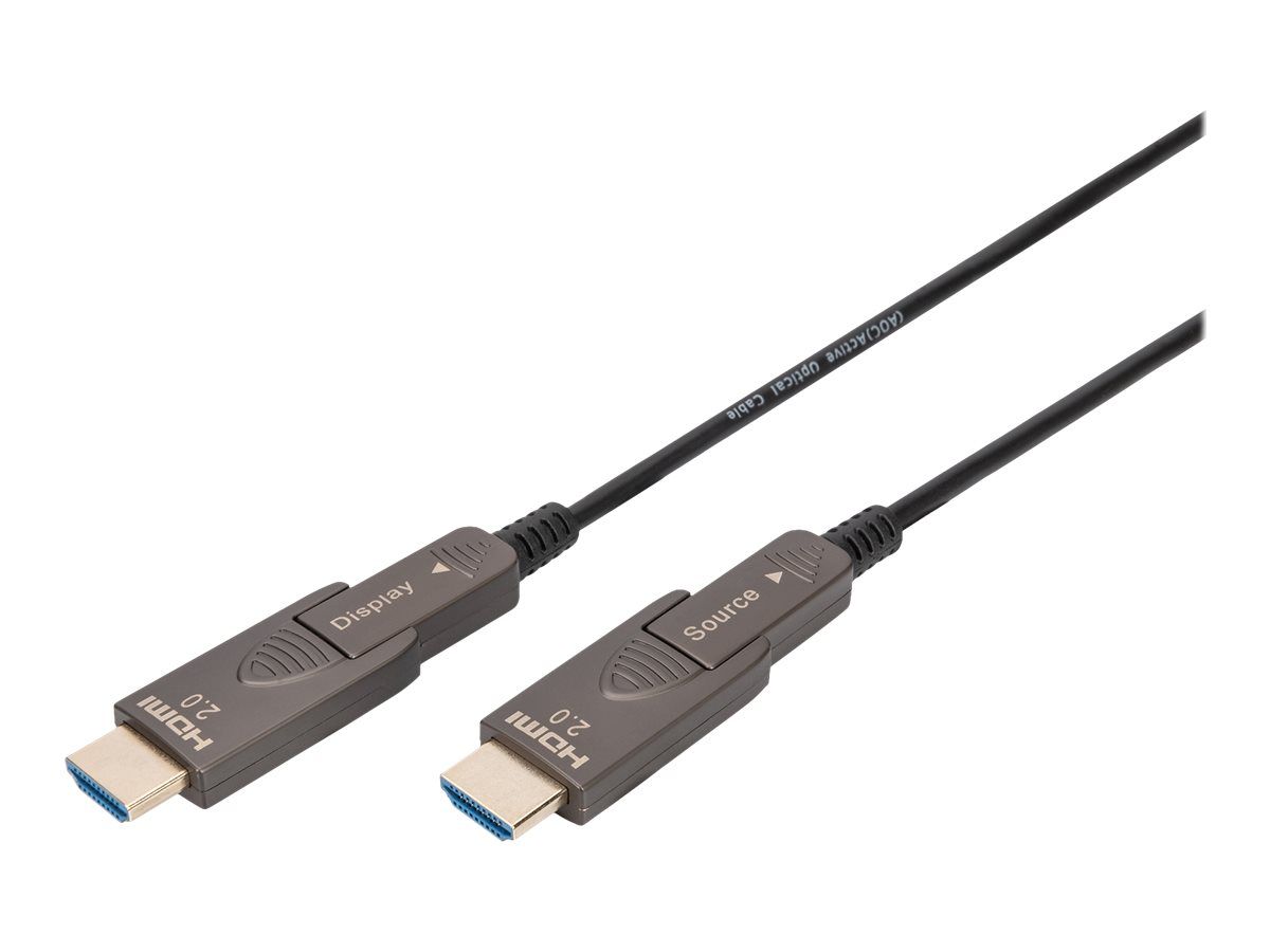 DIGITUS Glasfaserkabel HDMI AOC 10m HDMI->HDMI 4K abnehmbare Stecker - Digital/Display/Video - 10 m