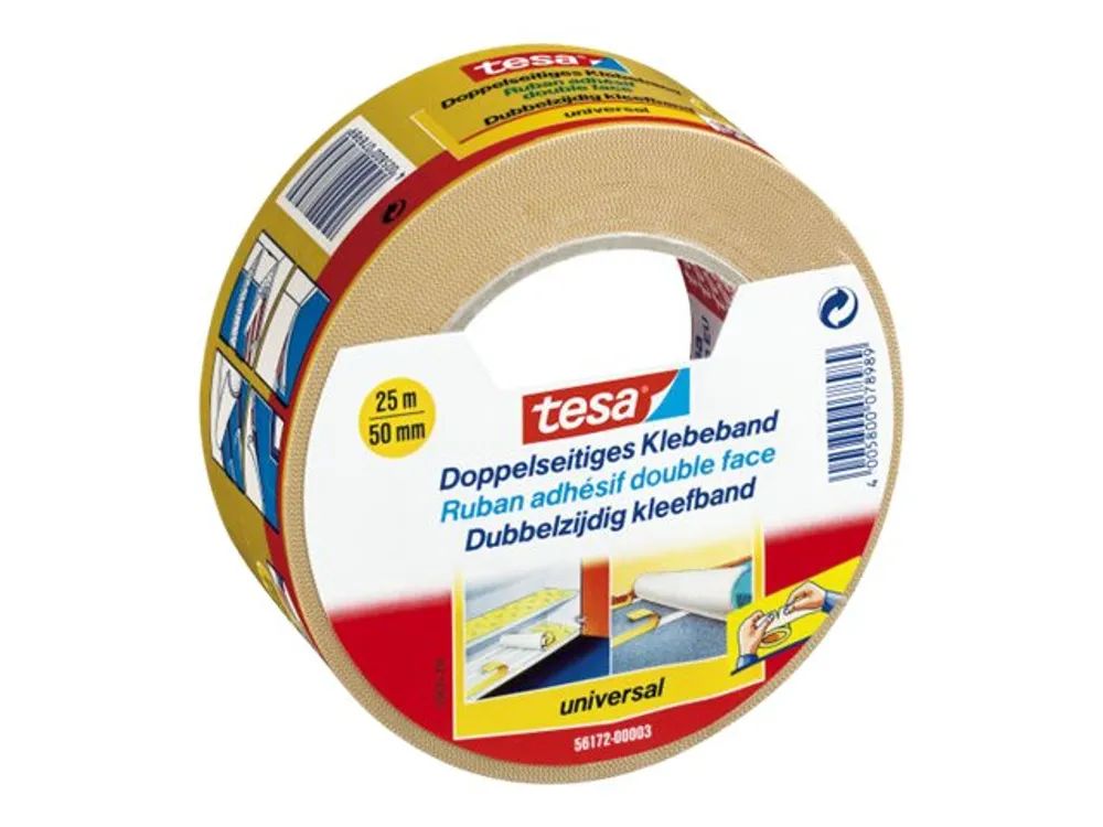 Tesa Doppelseitiges Klebeband - 50 mm x 25
