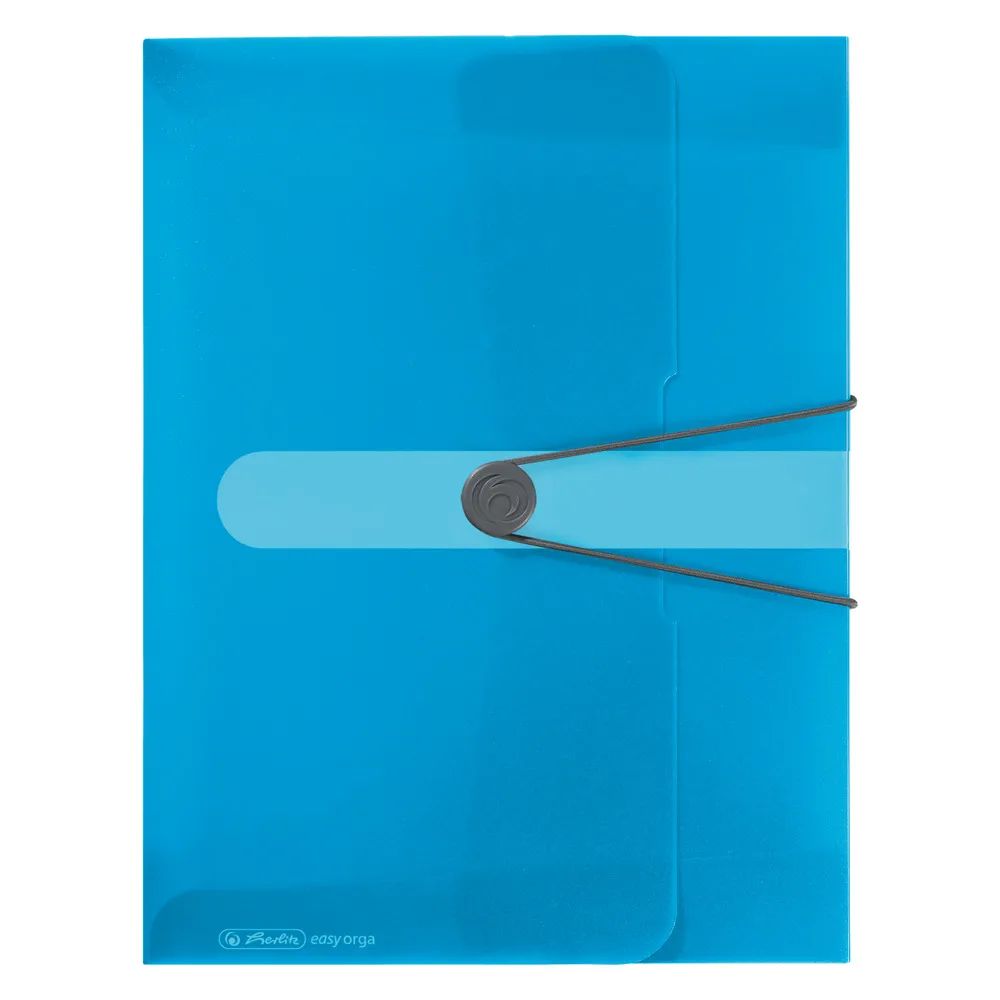 herlitz Sammelbox A4 PP transparent blau 4cm easy orga to go