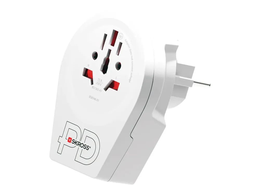 SKROSS World to Europe USB AC20PD - Adapter für Power Connector - Typ F/E (M)