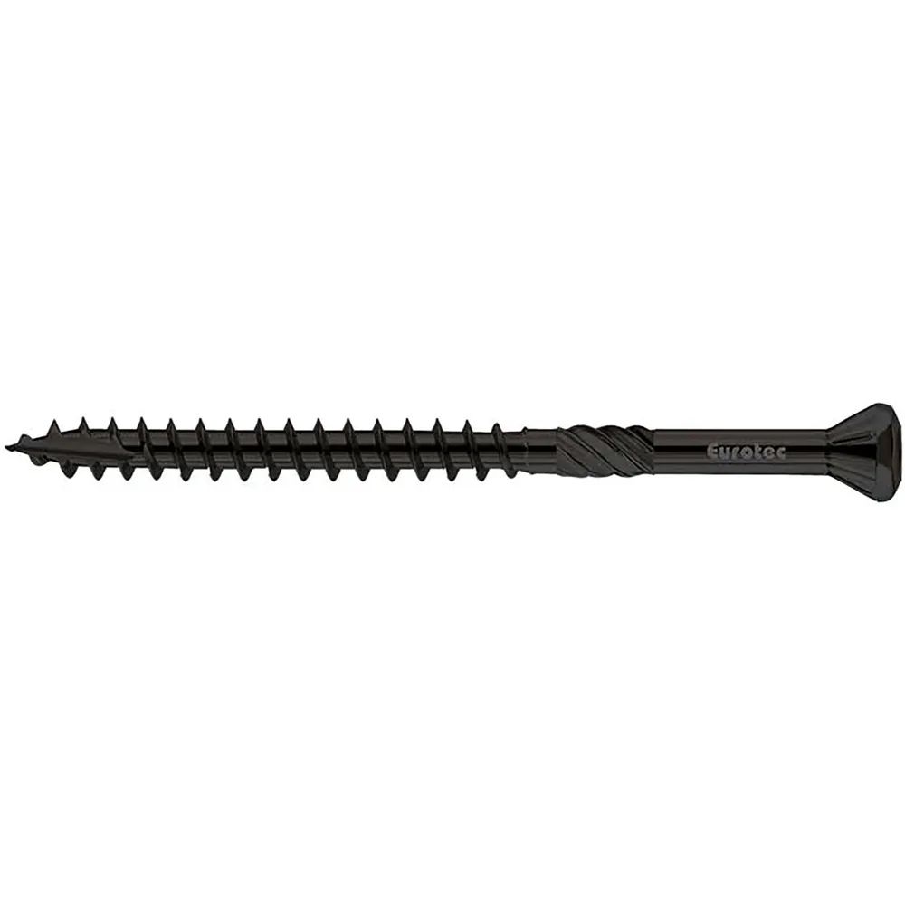 Eurotec GmbH  EUROTEC Hapatec Fassadenschraube 4.0 x 60 mm - Edelstahl C1, schwarz