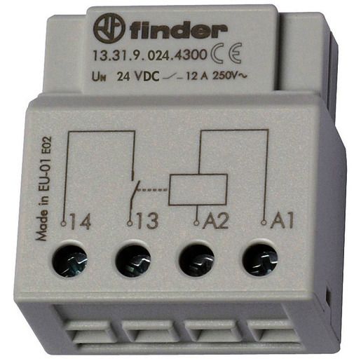 Finder SCHALTRELAIS 12A 1S 24V DC / FINDER 13.31.9.024.4300