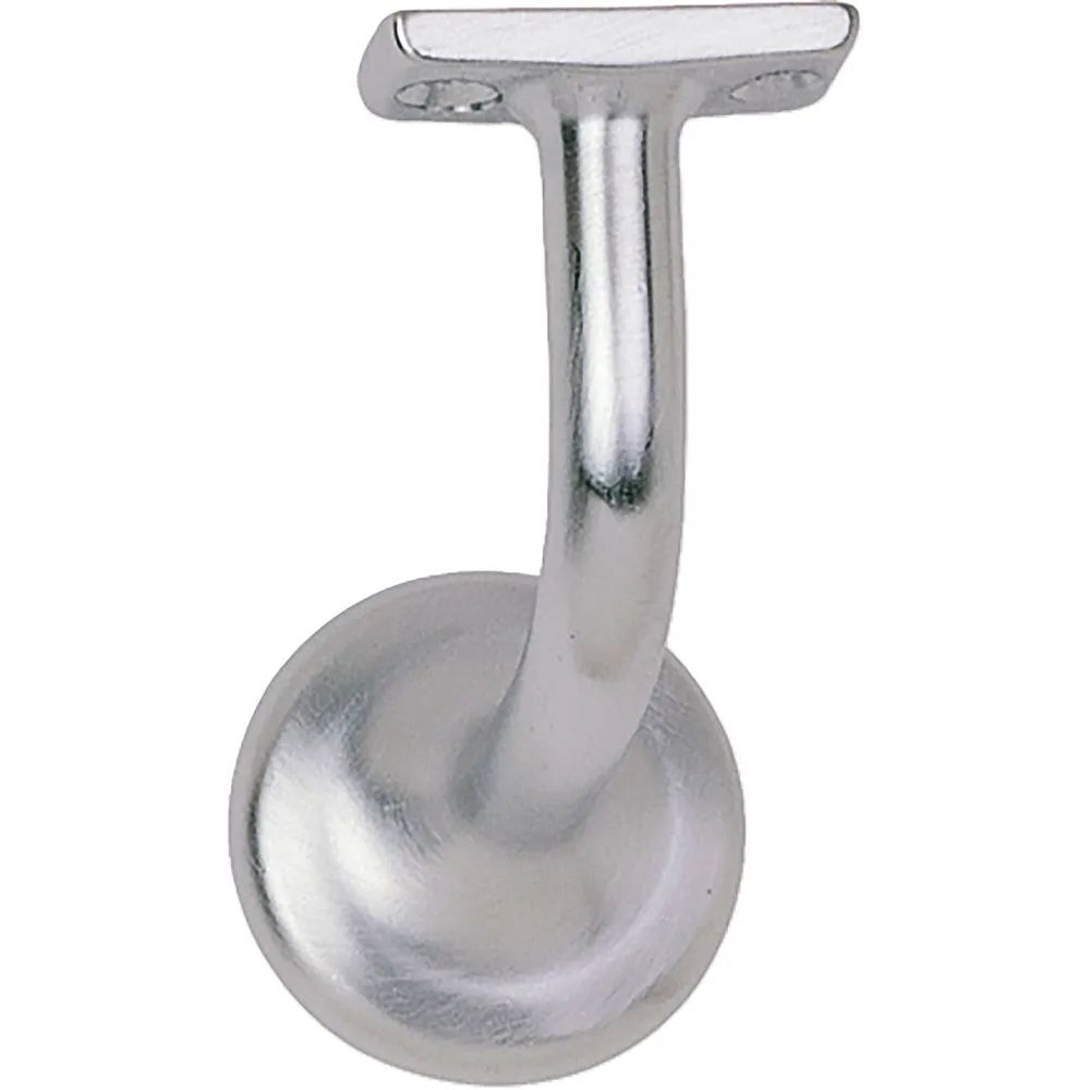Marchesi Handlaufträger mit Winkel Wandabstand 60 mm, Messing verchromt matt
