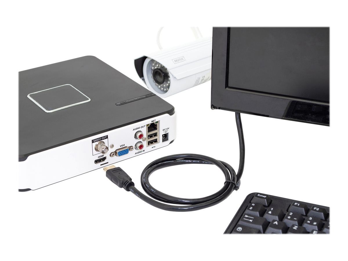 DIGITUS HDMI Premium High Speed mit Ethernet Anschlusskabel