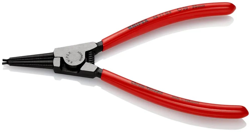 KNIPEX Sicherungsringzange für Greifringe auf Wellen mit Kunststoff überzogen schwarz atramentiert 180 mm