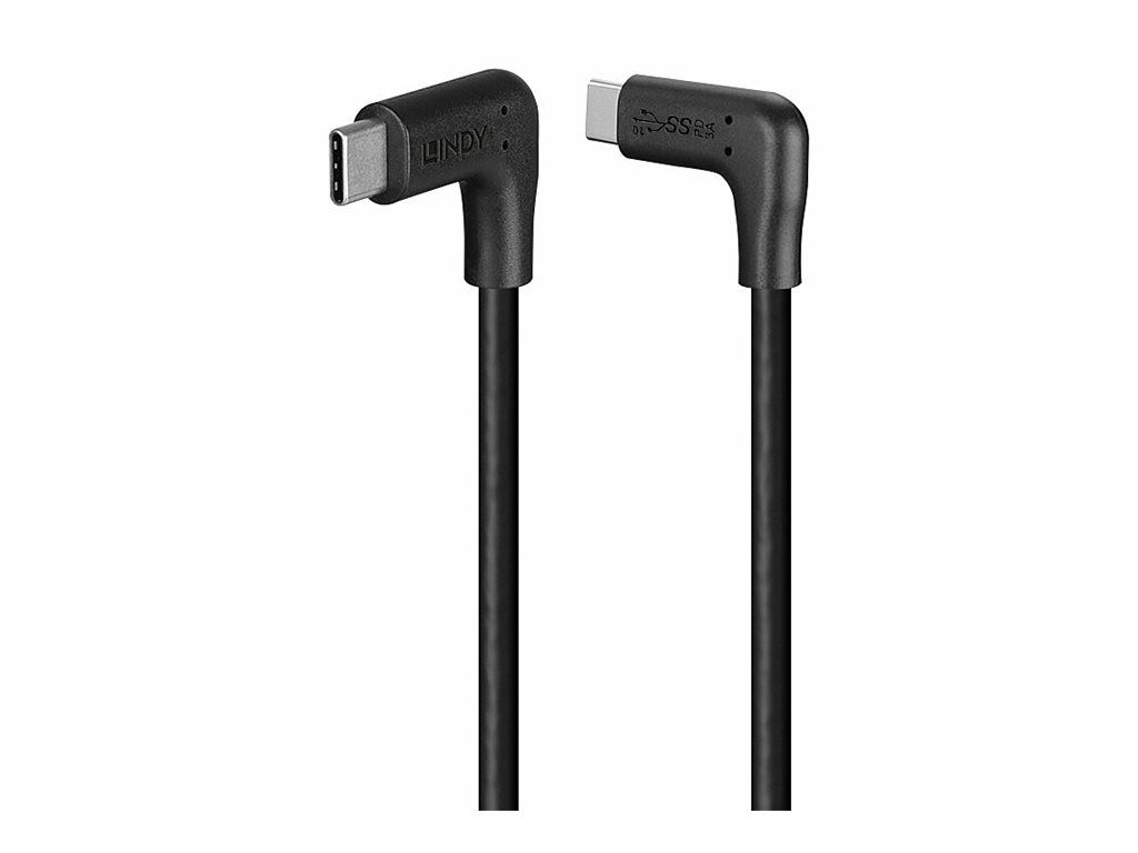Lindy 1m USB 3.2 Typ C Kabel 2 x 90° gewinkelt