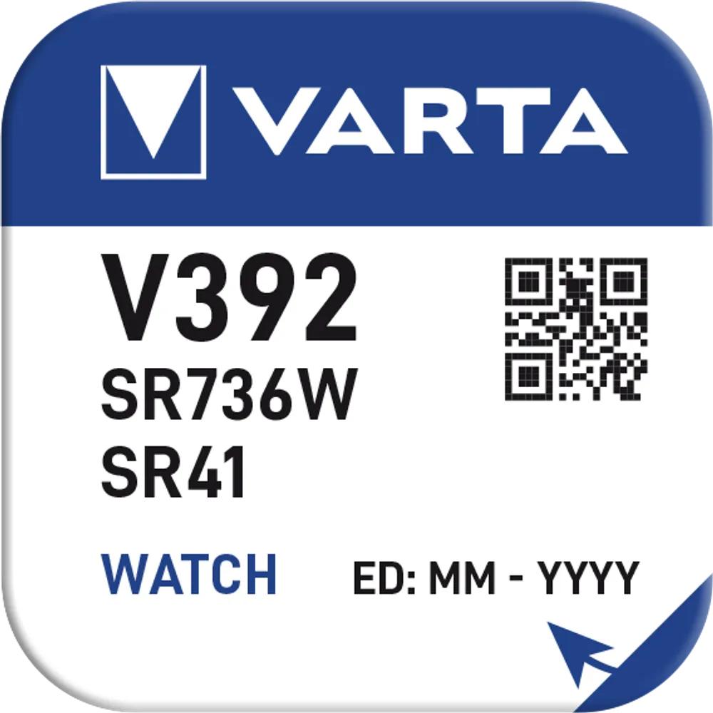 VARTA SILVER Coin V392/SR41 Napfblister 1