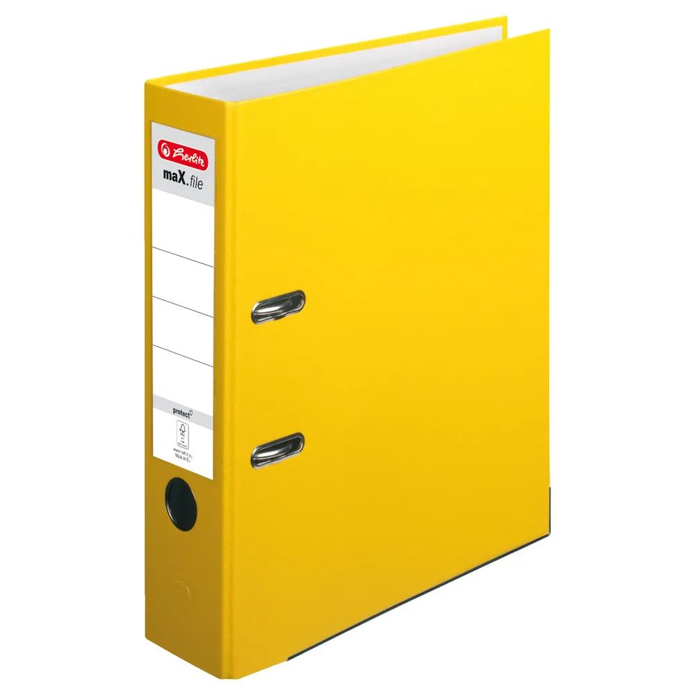 herlitz Ordner maX.file protect A4 8cm gelb