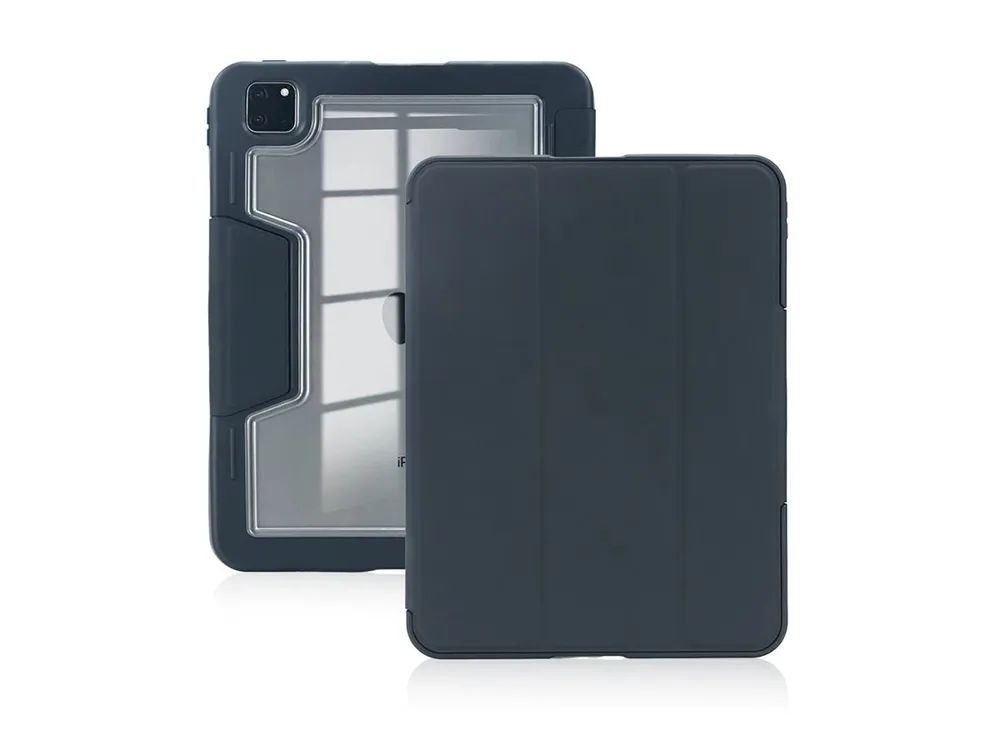 DEQSTER RT2 - Flip-Hülle für Tablet - widerstandsfähig - Polyurethan, Polycarbonat - Schwarz - für Apple 13-inch iPad Pro (M4)