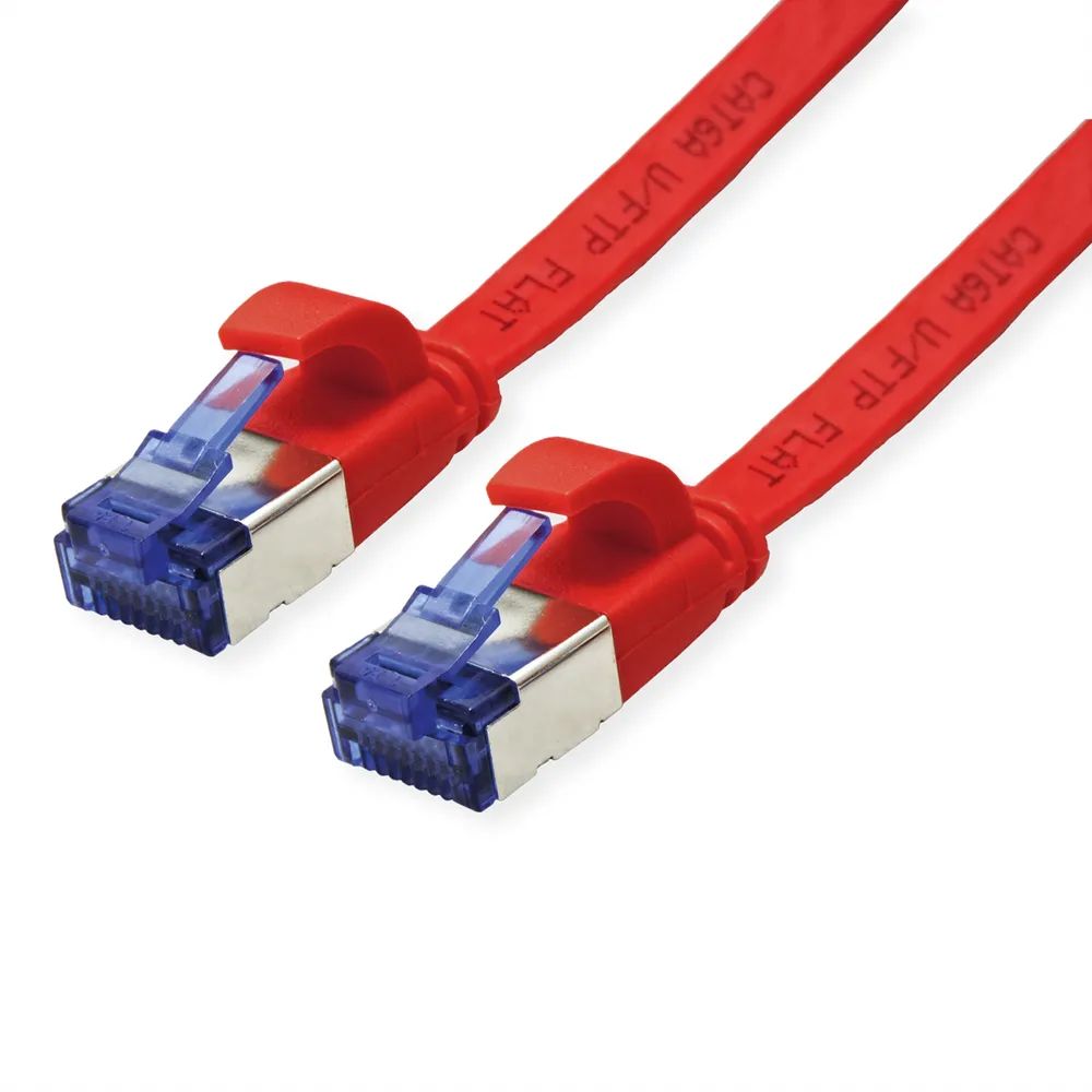 VALUE Patchkabel Cat.6A (Class EA) FTP, extra-flach, rot, 5 m