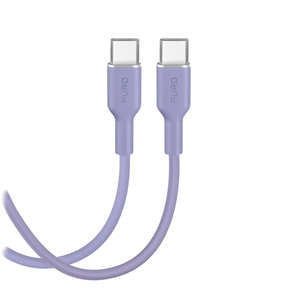 PURO Daten- u. Ladekabel, USB-C  USB-C, 60W, 1,5m lila