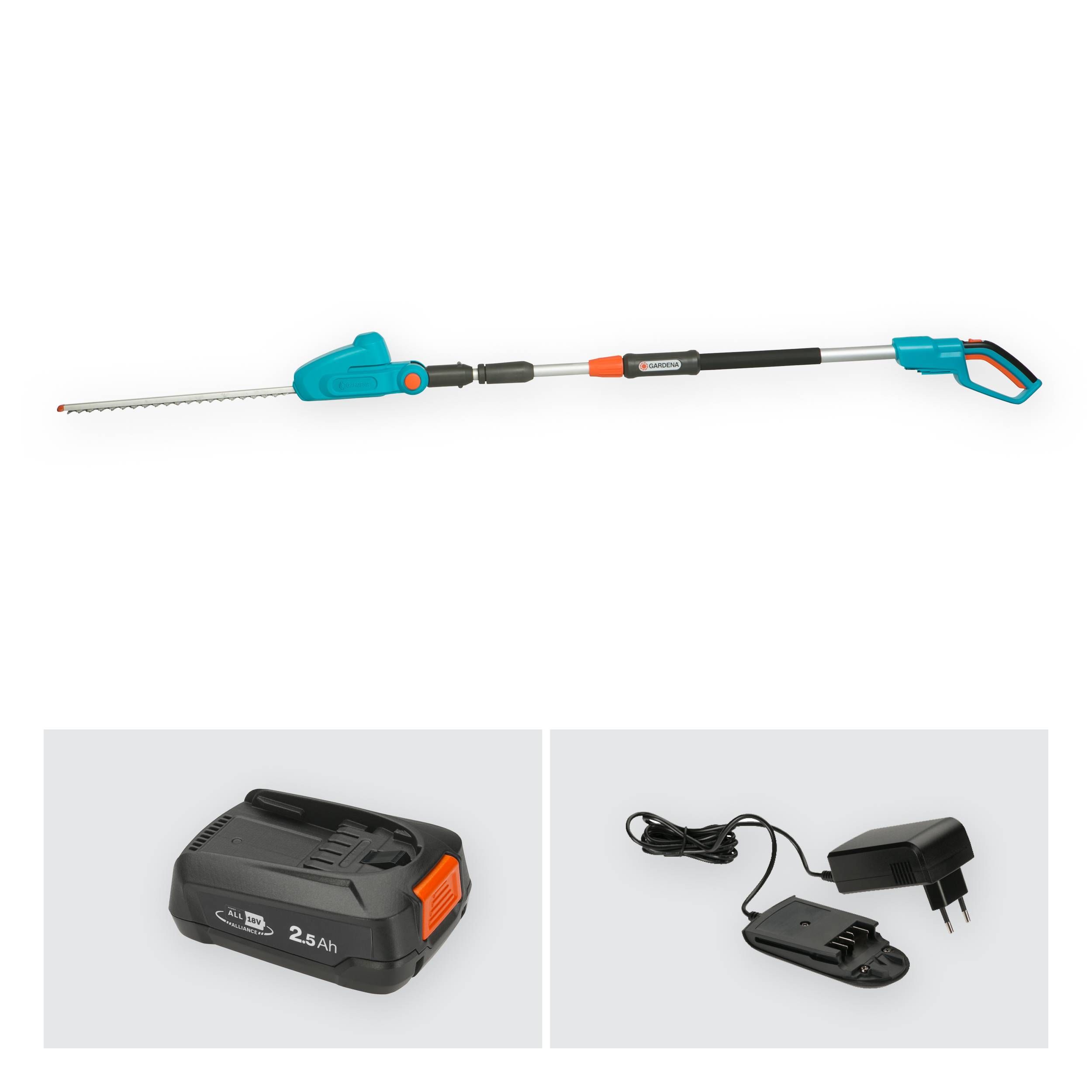 Gardena Akku-Teleskop-Heckenschere THS 42/18V P4A Ready-To-Use Set