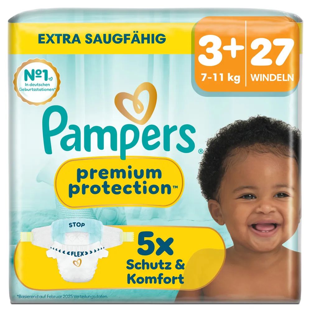 Pampers Premium Protection Gr.3+ Midi Plus 7-11kg 