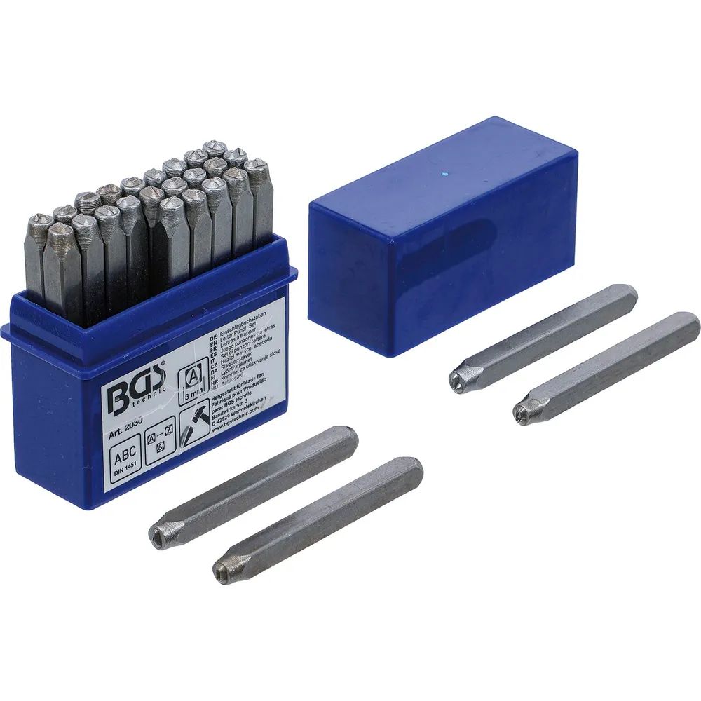 BGS Schlagbuchstaben-Satz Standard 3 mm