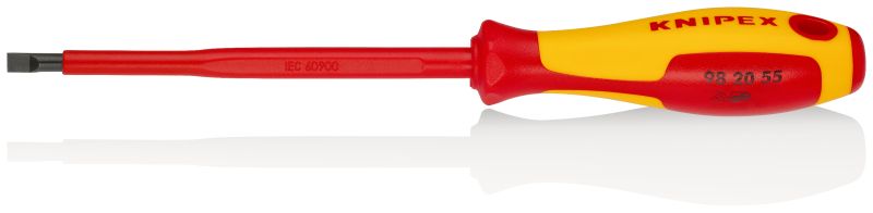 KNIPEX Schraubendreher für Schlitzschrauben, VDE 2K, 5,5 x 1,0 mm